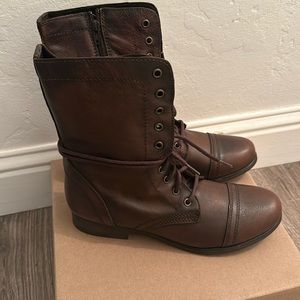Steve Madden Brown Leather Boots